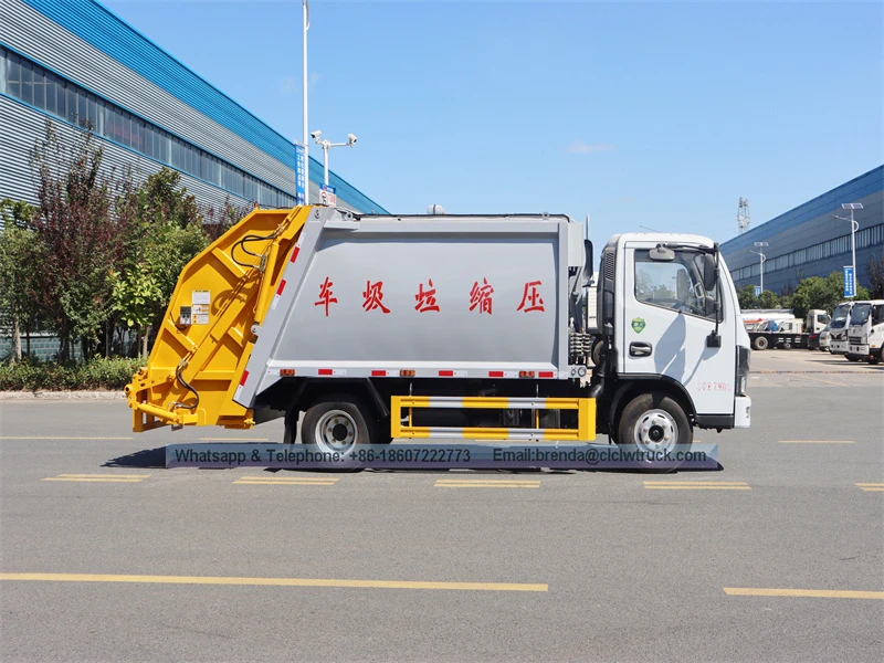 Dongfeng 6M3垃圾车，压缩垃圾车