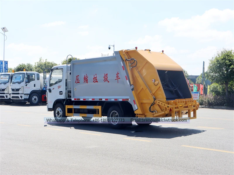 Dongfeng 6M3垃圾车，压缩垃圾车