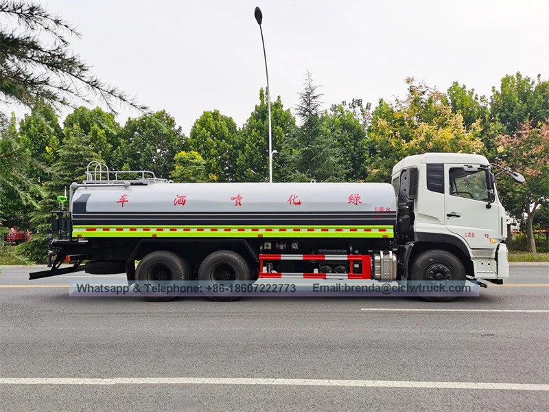 Dongfeng 6x4 20cbm 20000liter水车