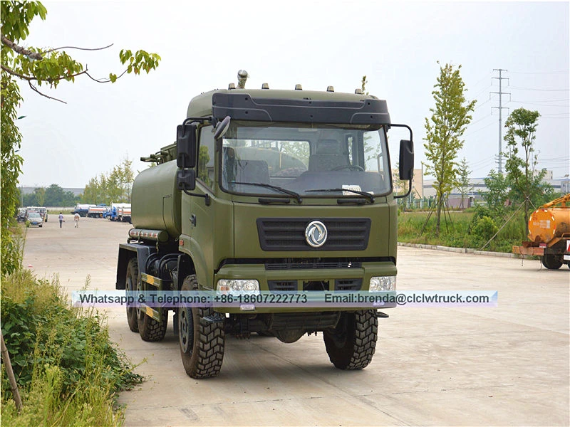 Dongfeng 6x6 Tack Tack Truck 10000LITER, 6x6 TACK TACK TACK TURCH, Грузовик с водой 10CBM Поставщик Китай
