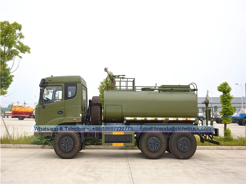 Dongfeng 6x6 Tack Tack Truck 10000LITER, 6x6 TACK TACK TACK TURCH, Грузовик с водой 10CBM Поставщик Китай