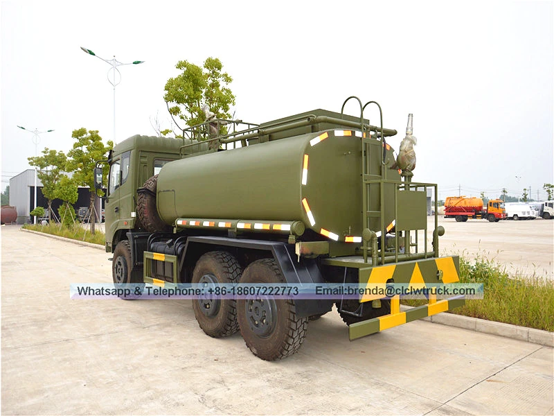Dongfeng 6x6 Tack Tack Truck 10000LITER, 6x6 TACK TACK TACK TURCH, Грузовик с водой 10CBM Поставщик Китай