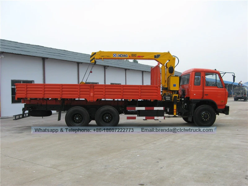 Dongfeng 6x4 8000kgs Boom Truck Mounted Crane, 8 tons Arm Crane Truck