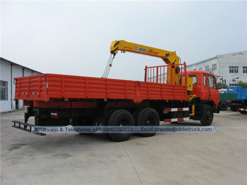 Dongfeng 6x4 8000kgs Boom Truck Mounted Crane, 8 tons Arm Crane Truck