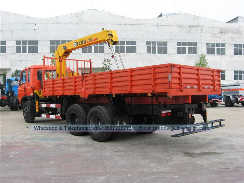 Dongfeng 6x4 8000kgs Boom Truck Mounted Crane, 8 tons Arm Crane Truck