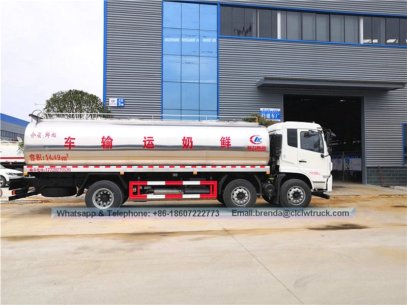 Dongfeng 8-15000 litres Milk Transport Tank Truck