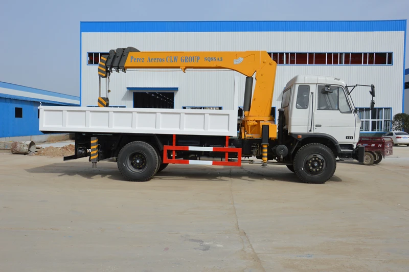 डोंगफेंग 8 टन दूरबीन बूम क्रेन ट्रक