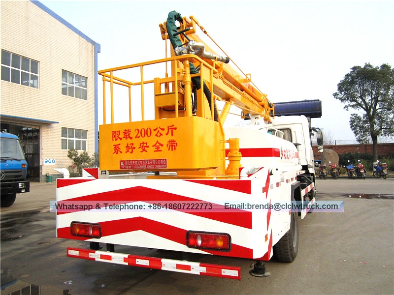 Dongfeng Kingrun 22 Meters High Platform Lifting Operation Truck Sa Tubig Function