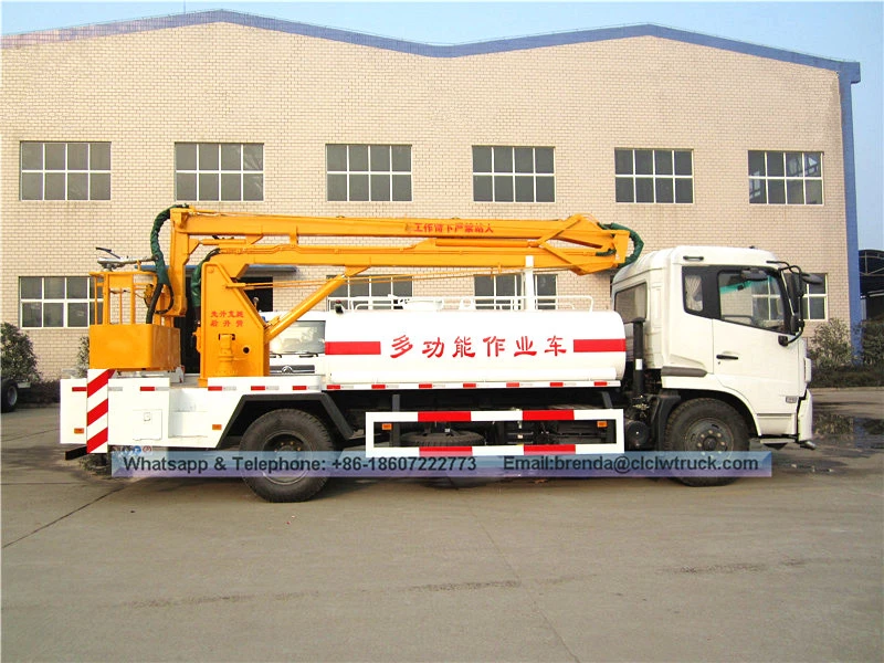 Dongfeng Kingrun 22 Meters High Platform Lifting Operation Truck Sa Tubig Function