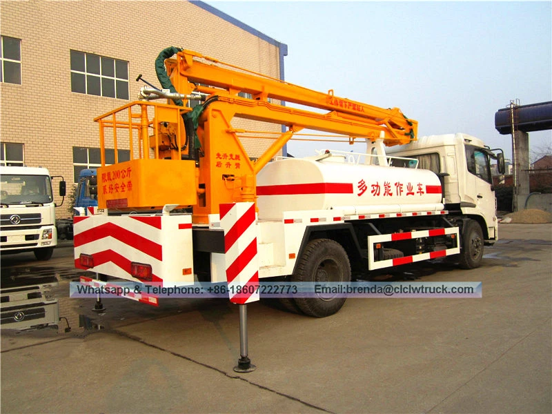 Dongfeng Kingrun 22 Meters High Platform Lifting Operation Truck Sa Tubig Function