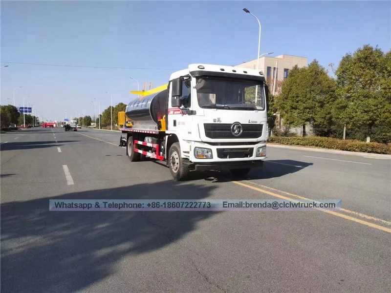 Shacman 8000-10000 ลิตรการกระจายแอสฟัลต์รถบรรทุก -10-12M ราคารถบรรทุกผู้จัดจำหน่ายแอสฟัลต์