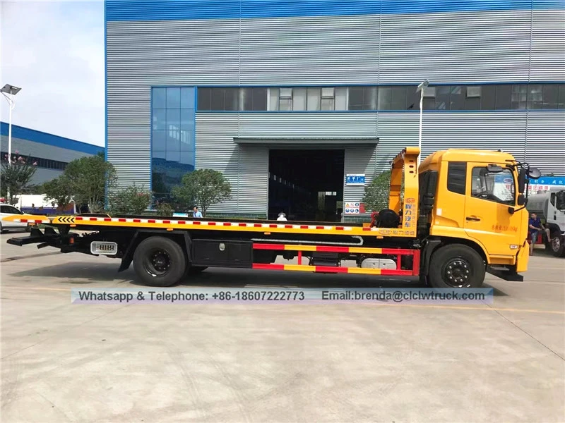 Dongfeng Kingrun 8ton wrecker tow flatbed truck