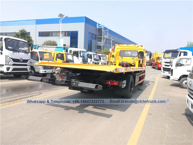 Dongfeng Kingrun 8ton wrecker tow flatbed truck