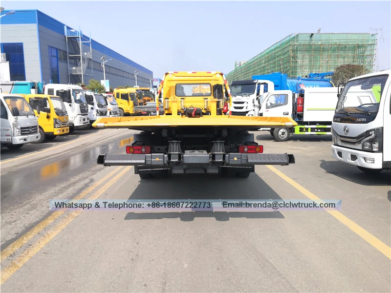 Dongfeng Kingrun 8ton wrecker tow flatbed truck