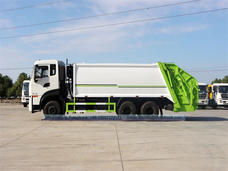 东风天龙6X4 20CBM压缩式垃圾车