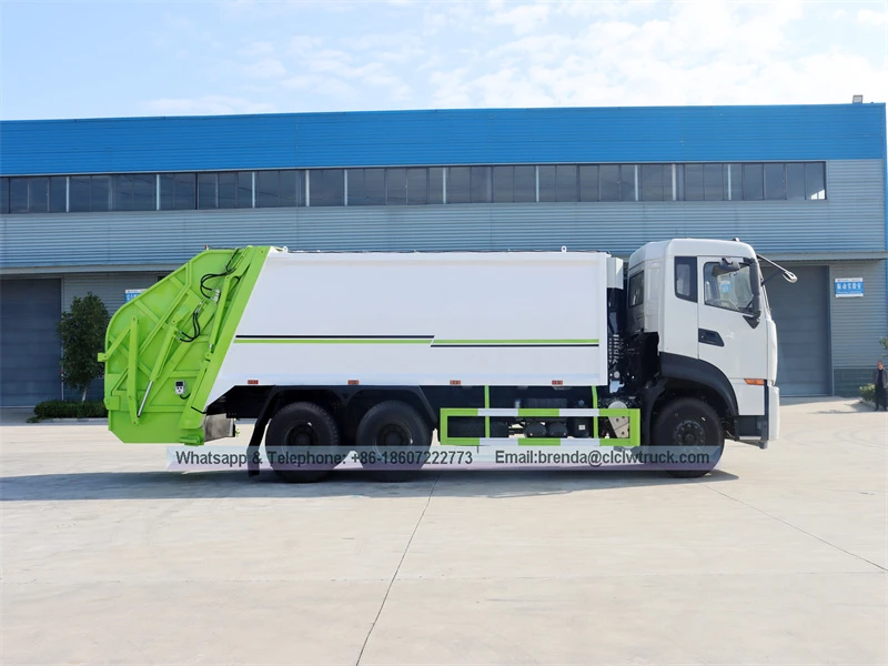 东风天龙6X4 20CBM压缩式垃圾车