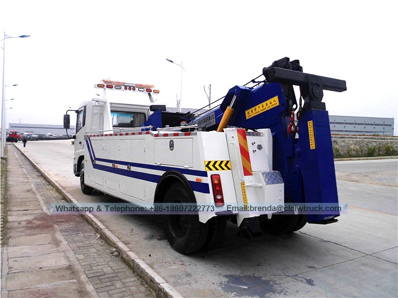 Dongfeng Tianjin 4X2 lifting weight 8 ton tow truck