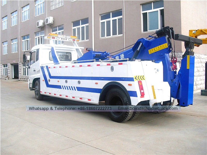 Dongfeng Tianjin 4X2 lifting weight 8 ton tow truck