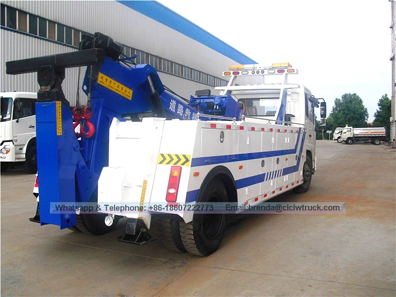 Dongfeng Tianjin 4X2 lifting weight 8 ton tow truck