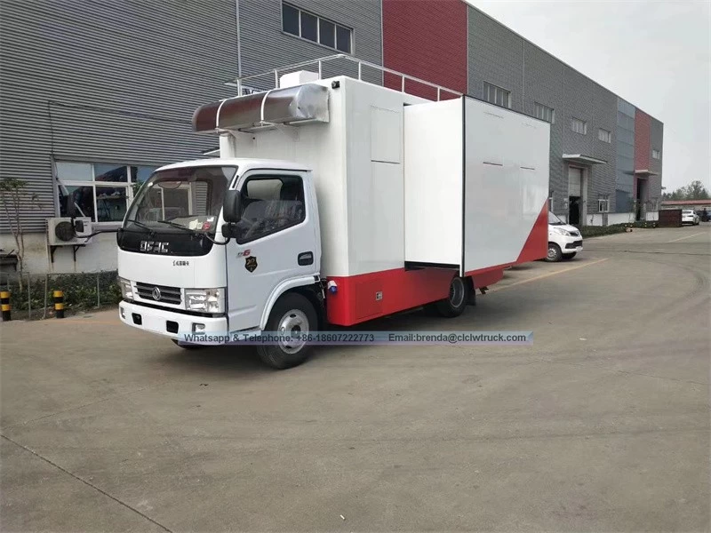 China Dongfeng fornecedores caminhão do alimento, caminhão de fast food, sorvete fabricante de caminhões de alimentos china fabricante