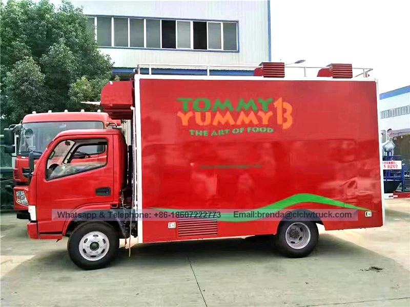 Dongfeng 2016 ni mobile food / kusina / ice truck