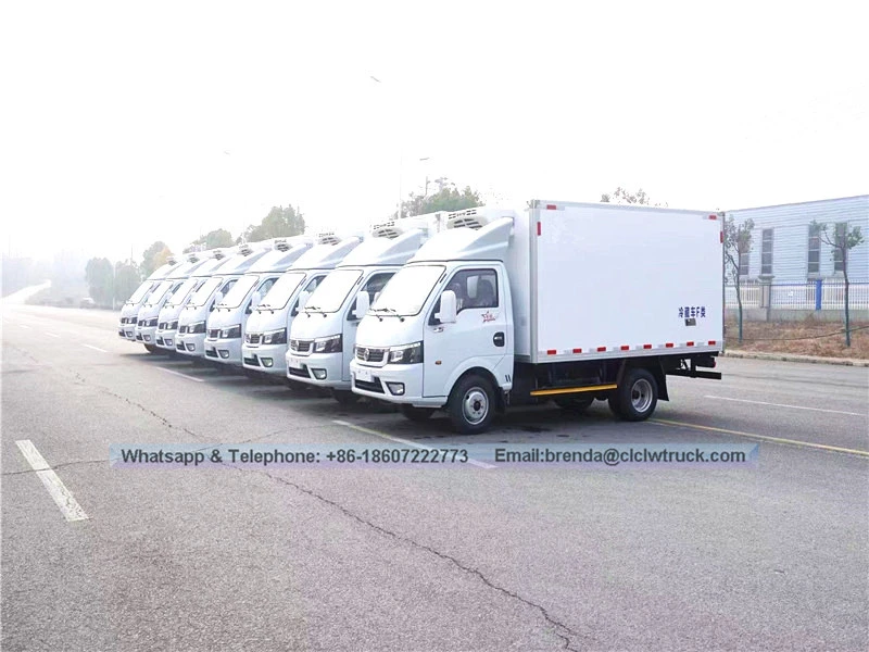 مورد شاحنة ثلاجة Dongfeng ، أفضل شاحنة ثلاجة ، شاحنة ثلاجة صغيرة