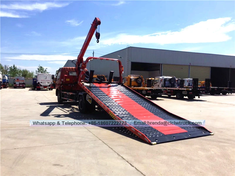 Dongfeng Tow Truck 4ton com guindaste, fornecedor de veículos de reboque, fabricante de veículos de recuperação China