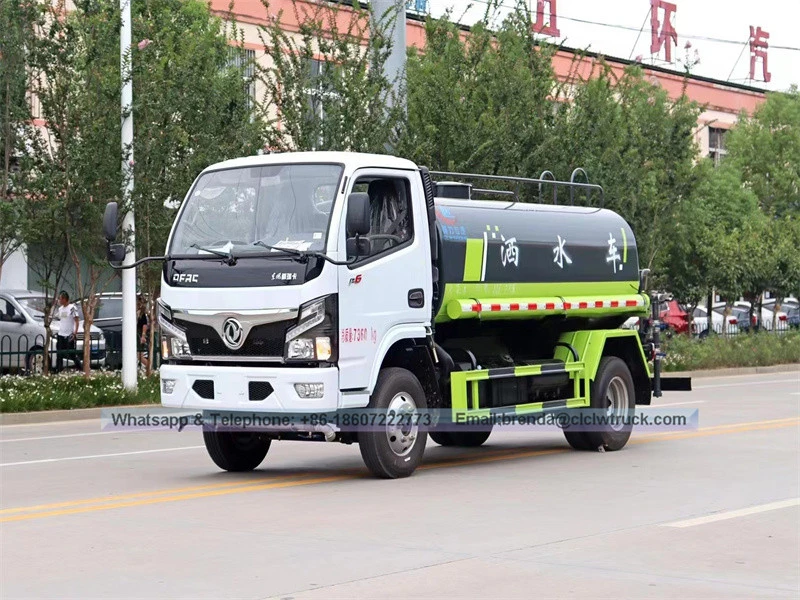 Dongfeng water tank truck 5000liter, water tanker truck 5cbm, supplier ng trak ng water tanker china