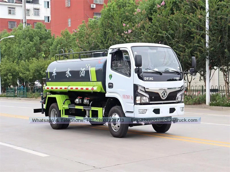 Dongfeng water tank truck 5000liter, water tanker truck 5cbm, supplier ng trak ng water tanker china