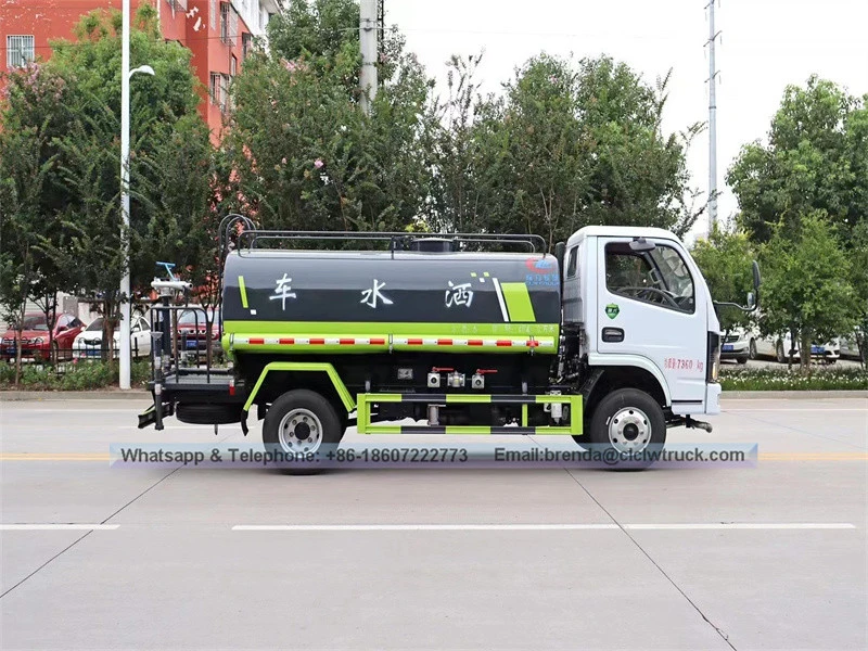 Dongfeng water tank truck 5000liter, water tanker truck 5cbm, supplier ng trak ng water tanker china