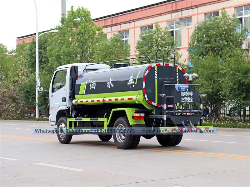 Dongfeng water tank truck 5000liter, water tanker truck 5cbm, supplier ng trak ng water tanker china
