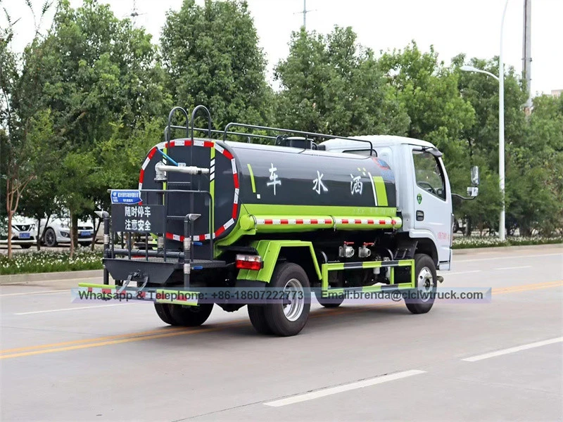 Dongfeng water tank truck 5000liter, water tanker truck 5cbm, supplier ng trak ng water tanker china