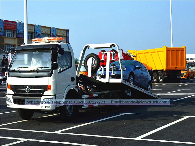 Dongfeng Wrecker卡车4吨右手驱动器，Wrecker Towt Cruck，Wrecker拖车供应商中国