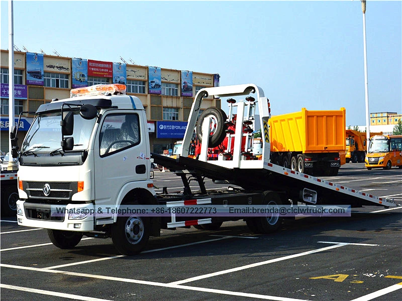 Dongfeng Wrecker卡车4吨右手驱动器，Wrecker Towt Cruck，Wrecker拖车供应商中国