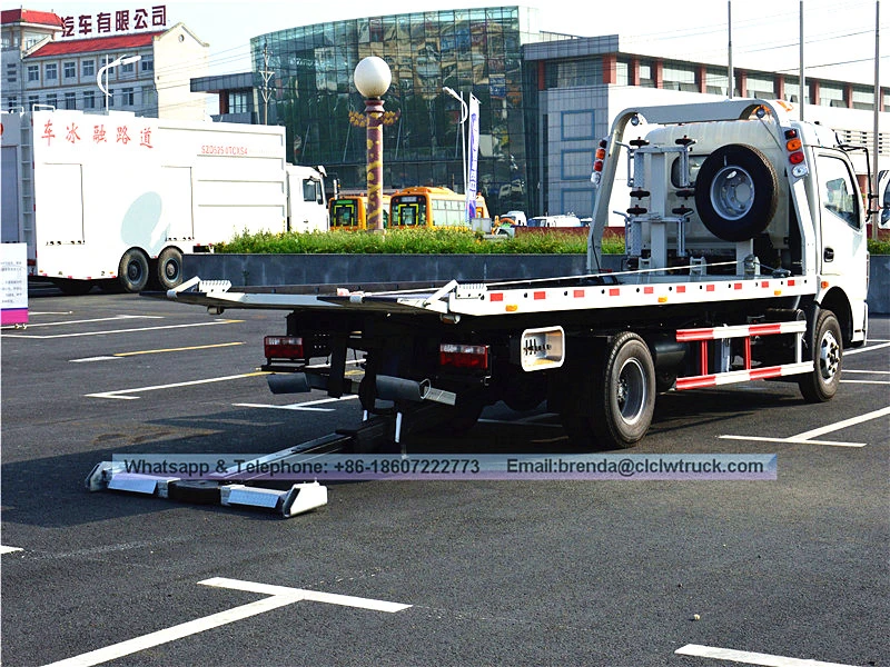 Dongfeng Wrecker卡车4吨右手驱动器，Wrecker Towt Cruck，Wrecker拖车供应商中国