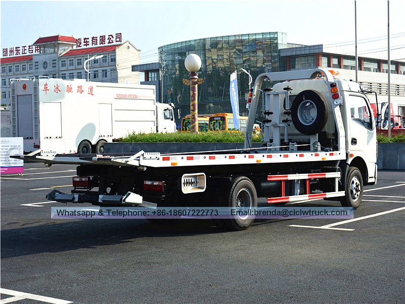 Dongfeng Wrecker卡车4吨右手驱动器，Wrecker Towt Cruck，Wrecker拖车供应商中国