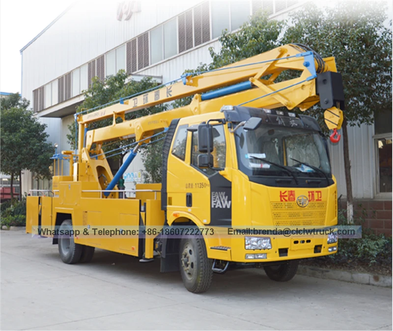 Caminhão de elevador de balde FAW 20 metros