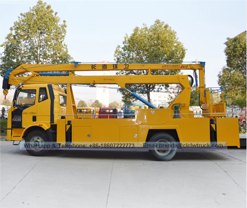 Caminhão de elevador de balde FAW 20 metros