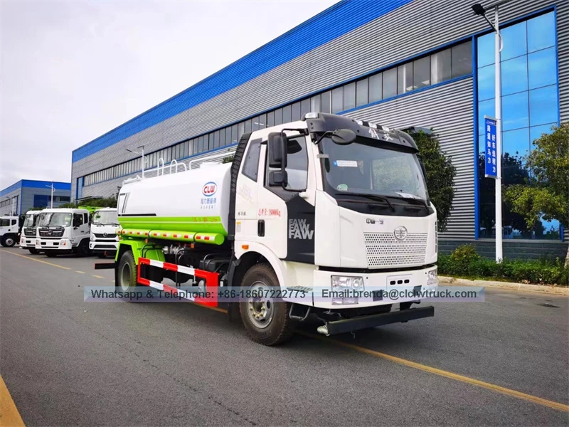 Nhà cung cấp xe tải nước FAW 4x2 10000liter Trung Quốc