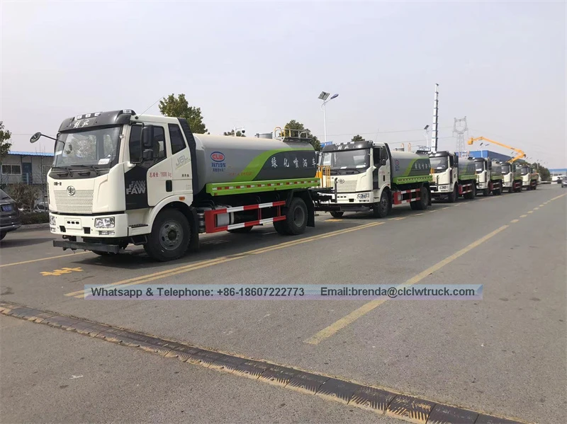 Nhà cung cấp xe tải nước FAW 4x2 10000liter Trung Quốc