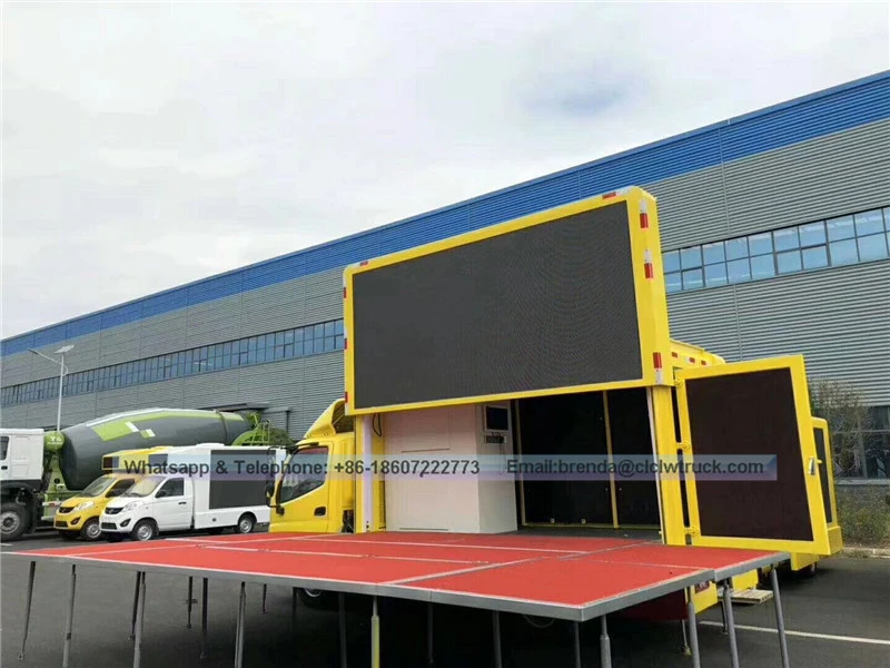 FOTON Brand  mobile LED truck with P5, P6, P4 screen for sale,Led advertising vehicle