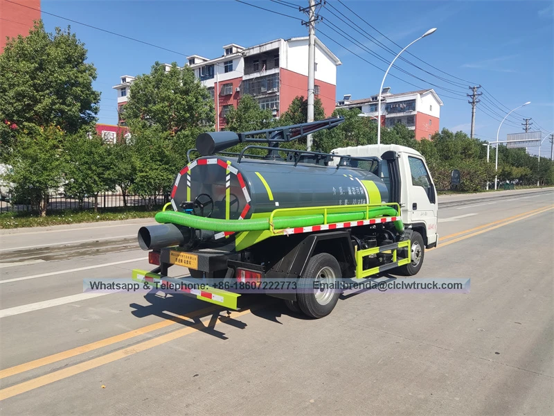 Foton Mini Sewage Suction Vehicle Sludge Transportation Truck