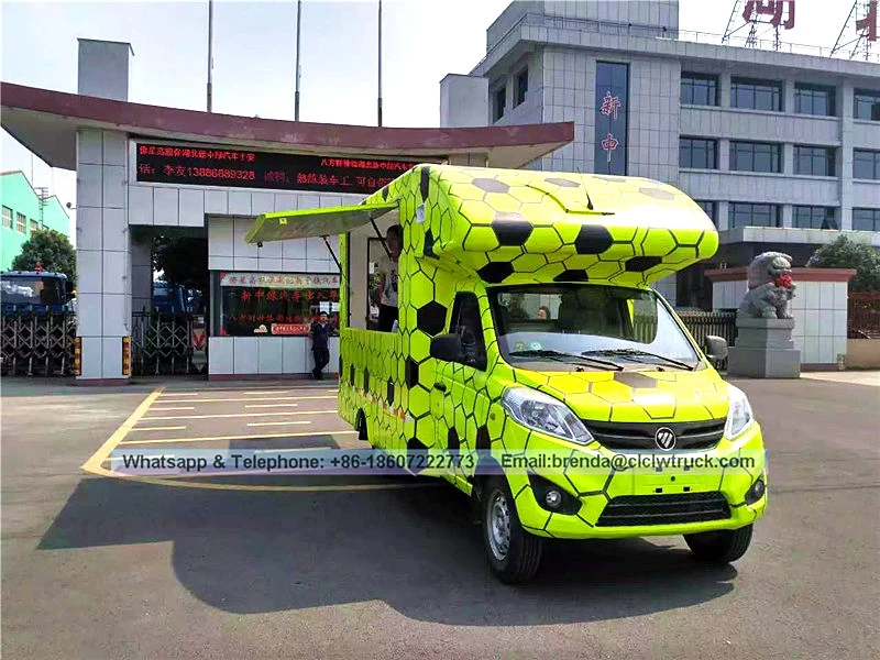 Foton Trumps alimentaires mobiles multifonction, fournisseurs de camions de restauration Chine, chariot de crème glacée.