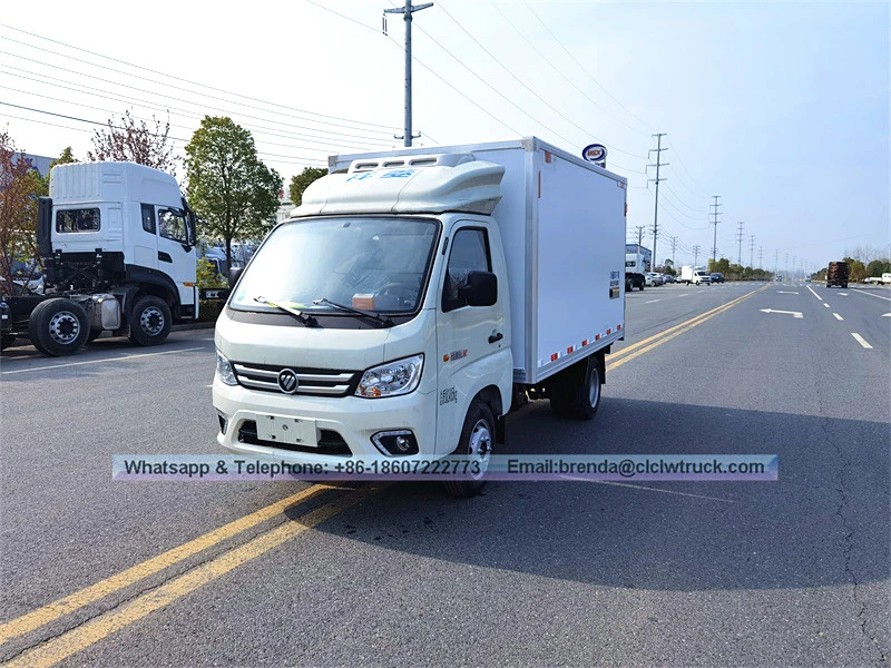 Mini Cargo Van Vehicles Refrigerator Freezer Car 1.5ton Refrigerated Truck, Foton Refrigerator Truck Supplier China