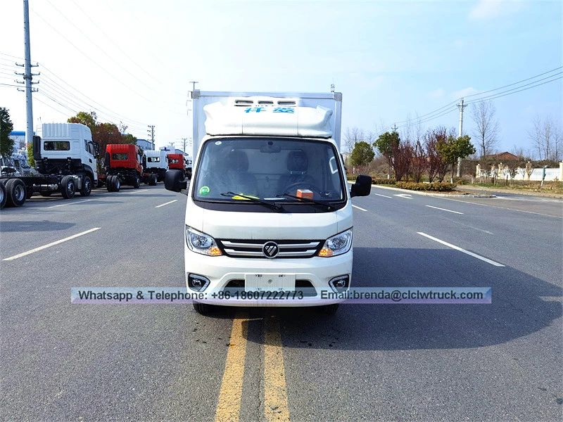 Mini Cargo Van Vehicles Refrigerator Freezer Car 1.5ton Refrigerated Truck, Foton Refrigerator Truck Supplier China