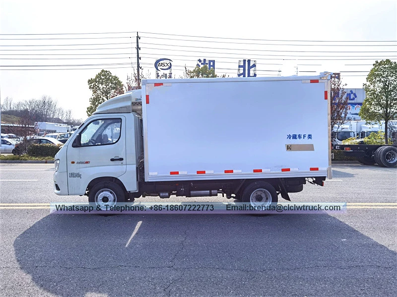 Mini Cargo Van Vehicles Refrigerator Freezer Car 1.5ton Refrigerated Truck, Foton Refrigerator Truck Supplier China