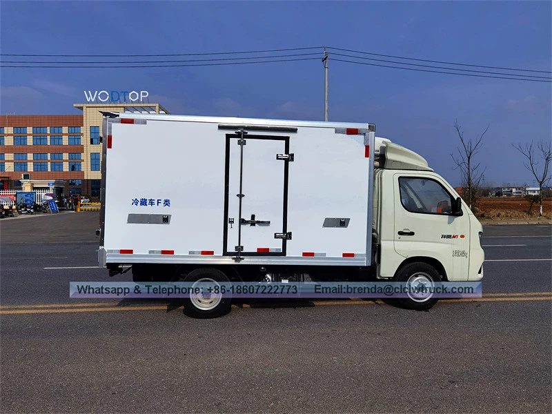 Mini Cargo Van Vehicles Refrigerator Freezer Car 1.5ton Refrigerated Truck, Foton Refrigerator Truck Supplier China