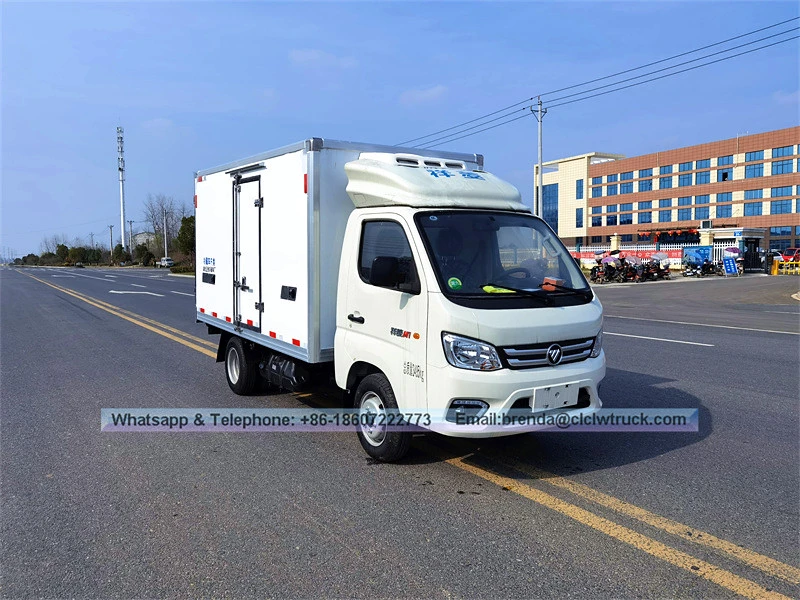 Mini Cargo Van Vehicles Refrigerator Freezer Car 1.5ton Refrigerated Truck, Foton Refrigerator Truck Supplier China