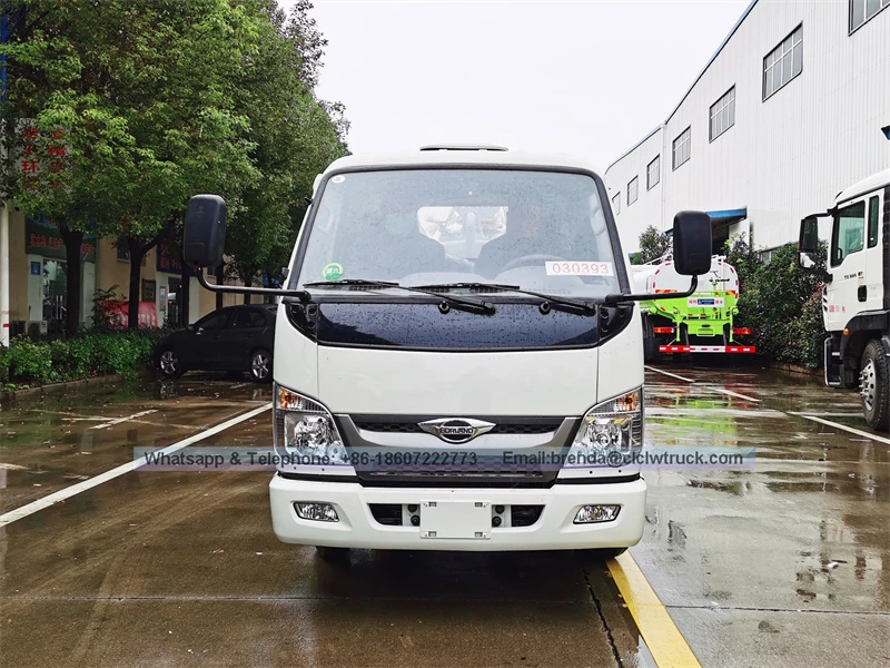 Foton 3000liters maliit na fecal suction truck na ibinebenta