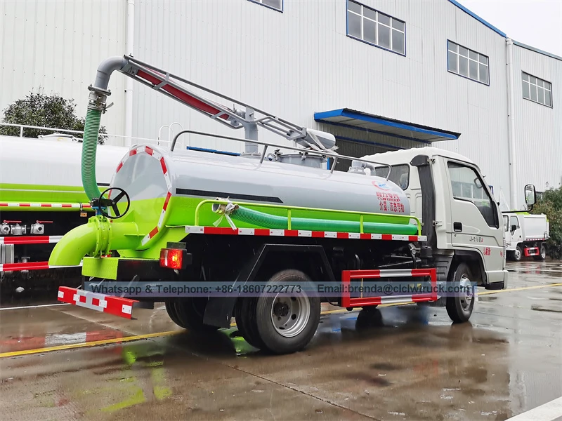 Foton 3000liters maliit na fecal suction truck na ibinebenta